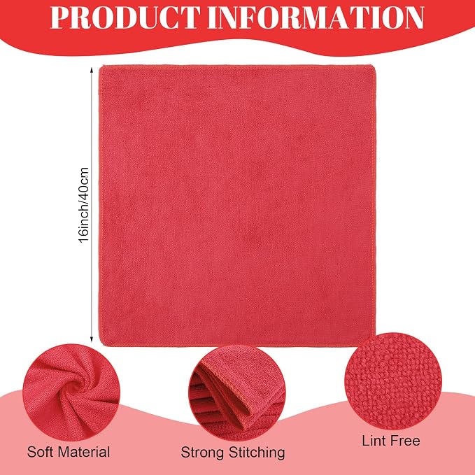 Nuenen 60 Pcs Microfiber Cleaning Cloths - Image 3