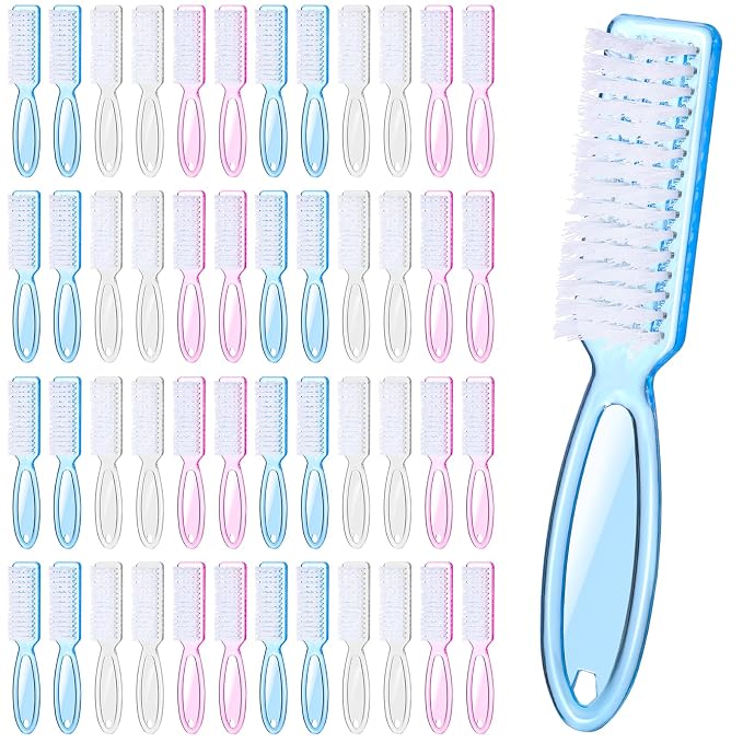 60 PCS Nail Scrubber Brush Set, Handle Grip Nail Brush Bulk Fingernail Scrubber by Unknown