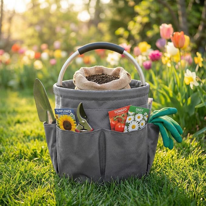 Multifunctional 17L Cleaning Caddy, Foldable 600D Organizer Bag - Image 8