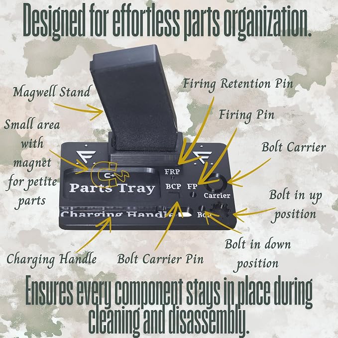 Organizer Stand for Cleaning and Display of The AR 15 Platform, Gift for Gun - Image 2
