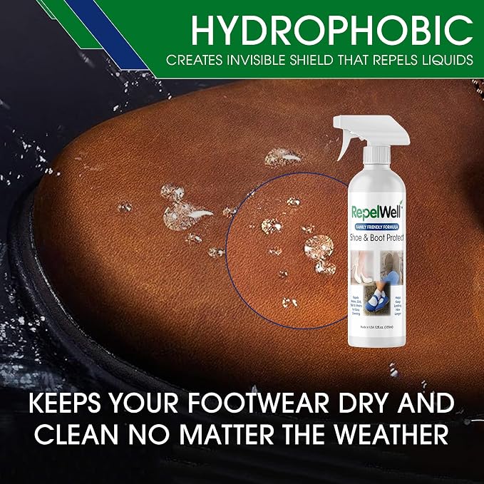 Shoe & Boot Stain & Water Repellent Eco-Friendly, Pet-Safe Spray Keeps Fabric - Image 5