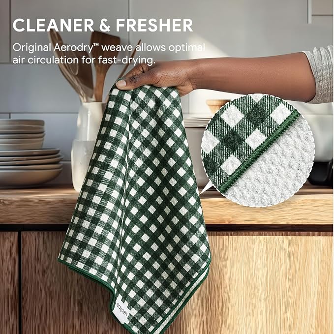 RECYCO Waffle Kitchen Towel Set of 2 - Image 4