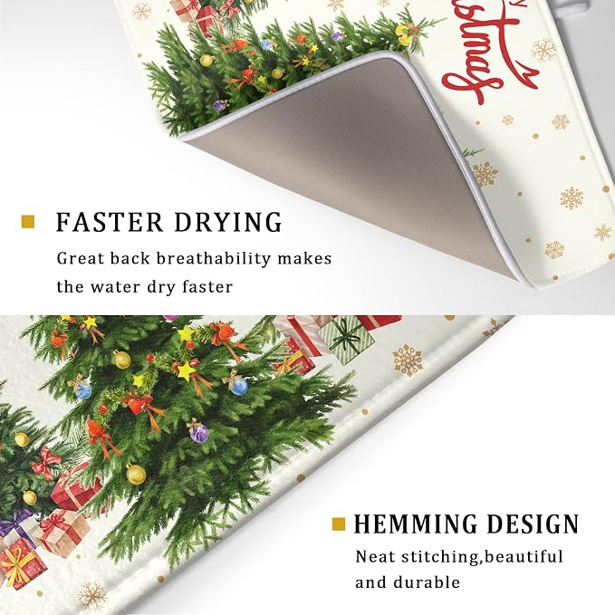 Christmas Tree Dish Drying Mat 18x24 - Image 3