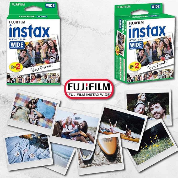 Fujifilm Wide Instant Film Twin Pack X2 + Camera and Lens Cleaning Cloth - Image 3