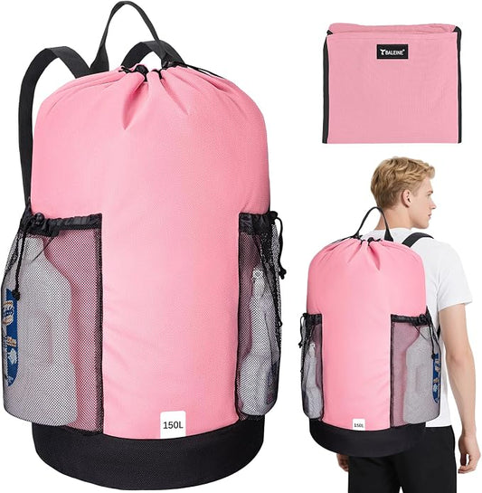 BALEINE 150L Laundry Bag Backpack, 900D Oxford Fabric Large Travel Laundry Bags by BALEINE