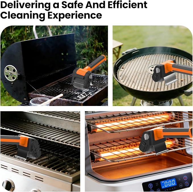 Electric Grill Brush, Cordless Electric Rotary Grill Cleaner - Image 6