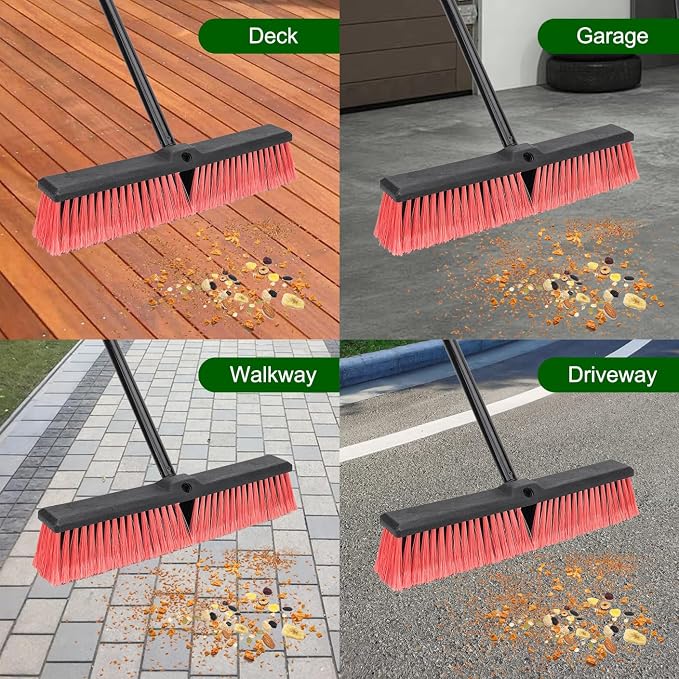 18 Inches Push Broom Outdoor- Heavy Duty Commercial Broom - Image 4