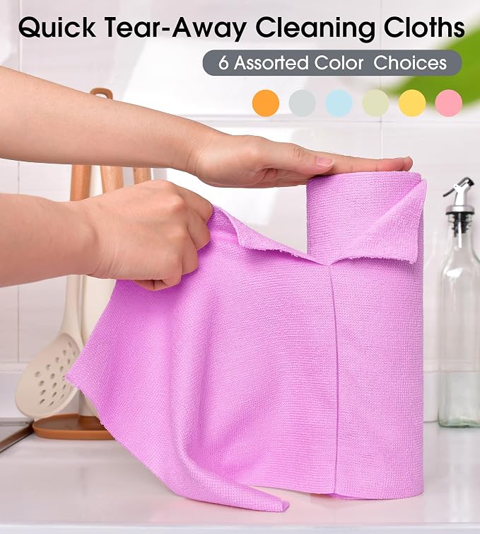 KitchLife Microfiber Cleaning Cloth Roll - Image 5