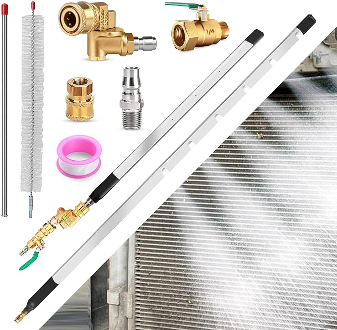 Radiator Cleaning Wand 47" & 24", Pressure Washer Wand Radiator Cleaner by ProfessionalTools