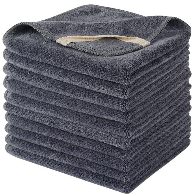 SINLAND Microfiber Facial Cloths Fast Drying Washcloth 12inch x 12inch by SINLAND