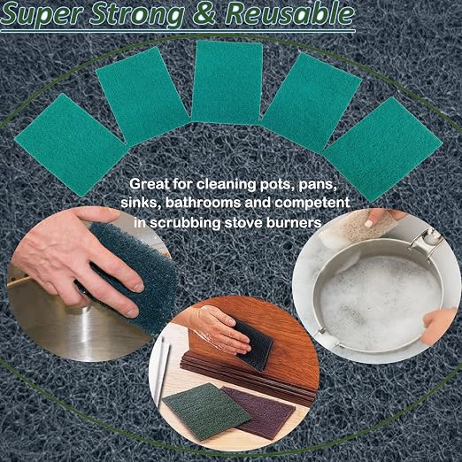10 Pack 6" x 9" 240 Grit General Purpose Scuff Pads - Image 5