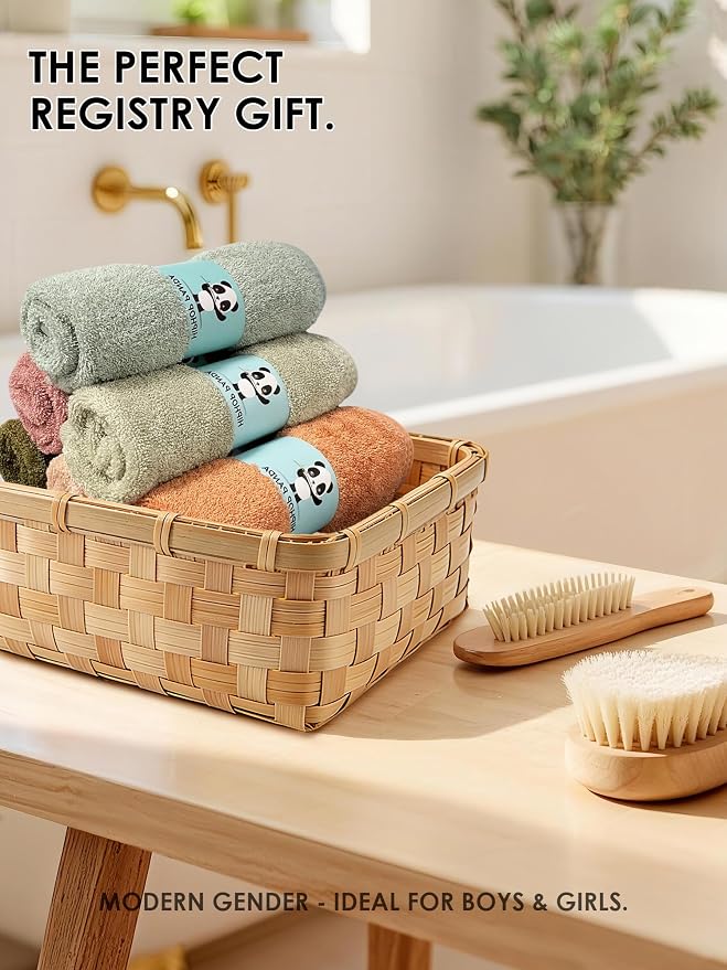 HIPHOP PANDA Baby Washcloths, Rayon Made from Bamboo - Image 6