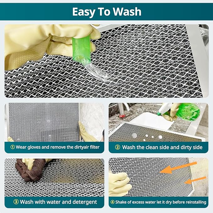 Torjim 14x24x1 MERV8 Washable & Reusable Electrostatic Air Filter, AC/HVAC - Image 6