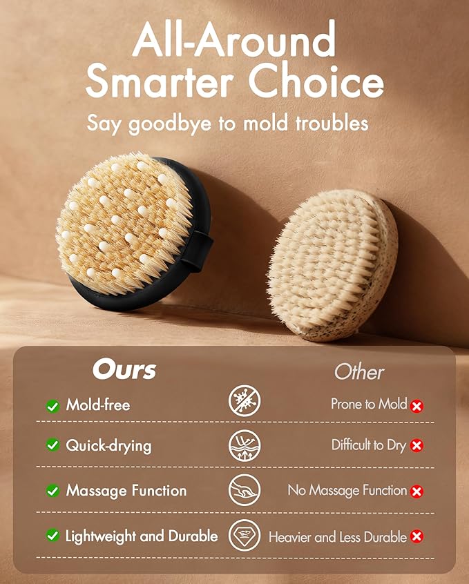 Dry Brushing Body Brush for Massage - Image 3
