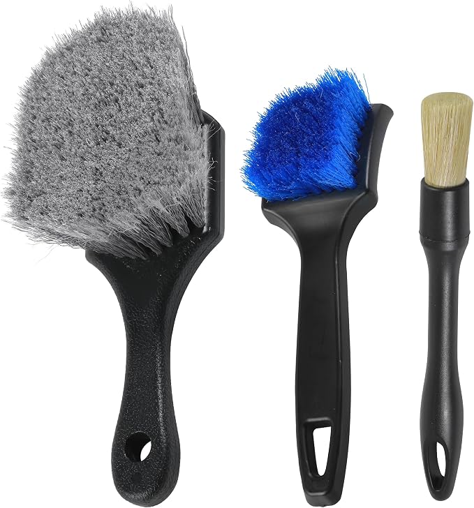 3PCS Wheel Brush, Car Accessories Wheel Rim Tire Cleaning Brush Set, Used to by Unknown
