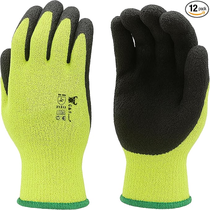 G & F Products G & F 1516 12 Pairs Pack Premium High Visibility Work and by GFProducts