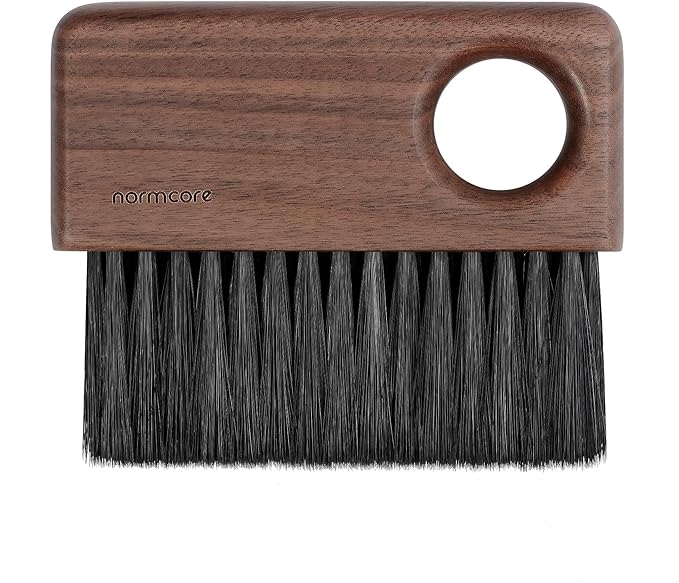 Normcore Barista Cleaning Brush, American Walnut Handle, Barista Bench Cleaning by NORMCORECOFFEETOOLS