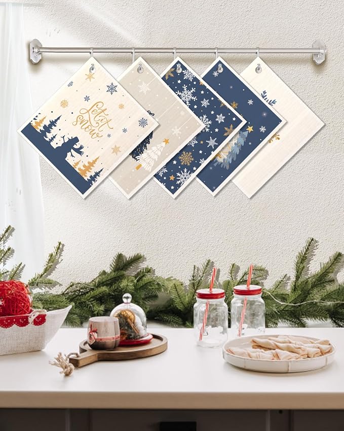Christmas Swedish Dishcloths for Kitchen - Image 5