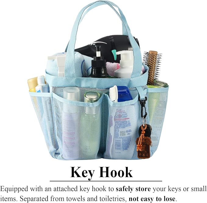 Haundry Mesh Shower Caddy Tote, Large Shower Caddy Bag - Image 4