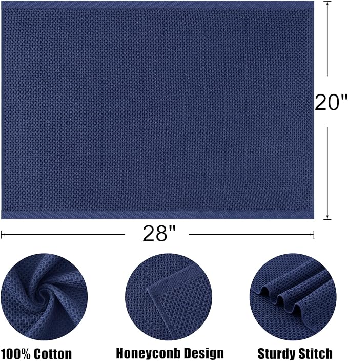 Kitinjoy 100% Cotton Waffle Weave Kitchen Towels - Image 4