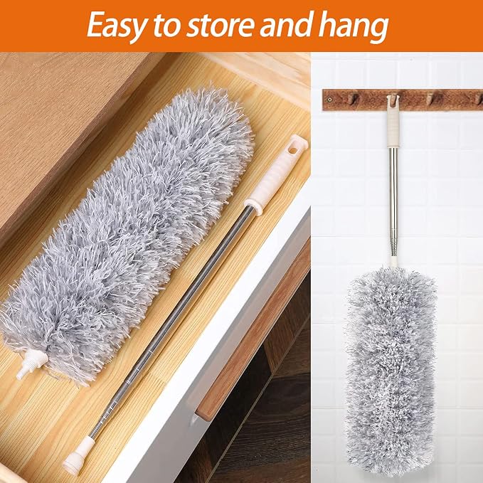 Dusters for Cleaning High Ceiling Fan, Newliton Microfiber Feather Duster - Image 5