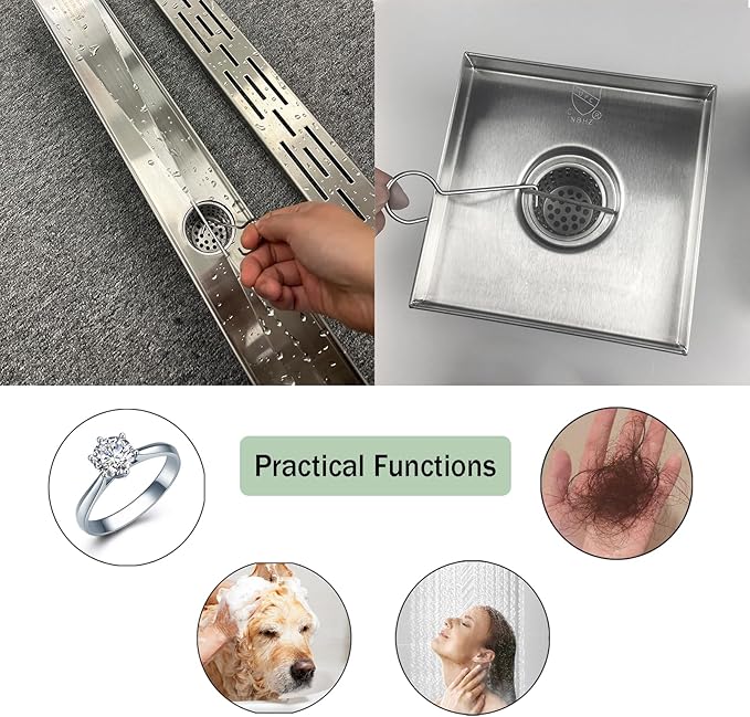 Neodrain 2PCS Hair Catchers Shower Drain Hair and Debris Strainer Only Fit - Image 5