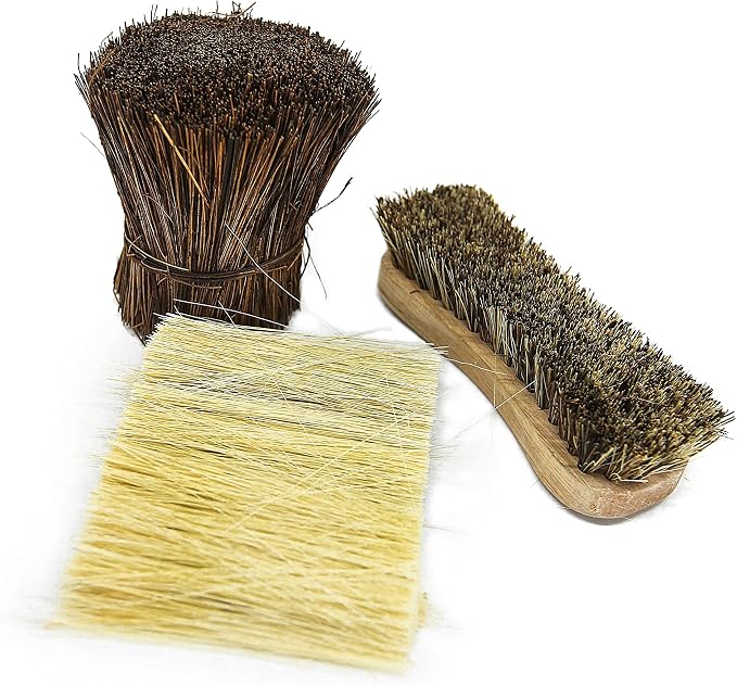 All-Natural Wooden Scrub Brush Set | Wooden Handle | Palmyra Bristle Brush - Image 6