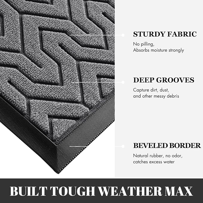 Yimobra Extra Large Door Mat Outside Entrance 60x32, Waterproof Heavy Duty - Image 4