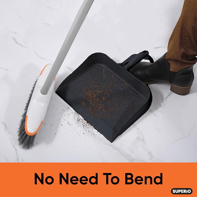 Superio Heavy Duty Plastic Step-on Dustpan - Image 6