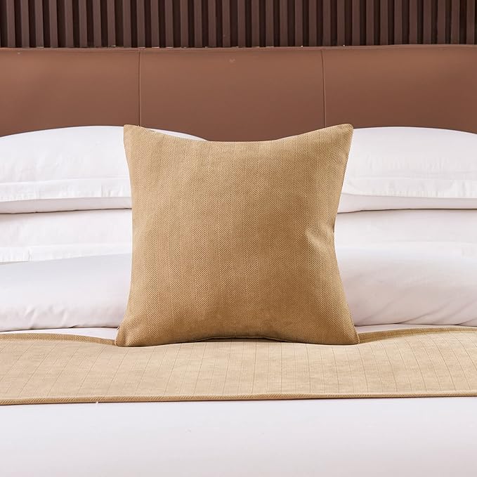 OSVINO Solid Bed Runner Textured Chenille Bed End Scarf Decorative Bedding Protection for Hotel Bedroom Wedding Room