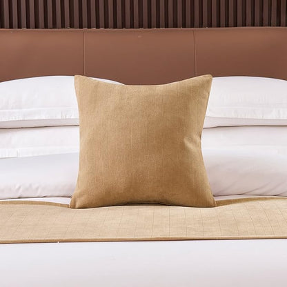 OSVINO Solid Bed Runner Textured Chenille Bed End Scarf Decorative Bedding Protection for Hotel Bedroom Wedding Room