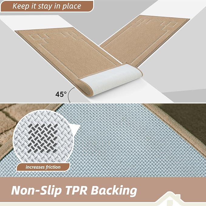BEQHAUSE Door Mat 32" x 48", Non-Slip Door Mats Indoor Entryway Rugs Washable - Image 4
