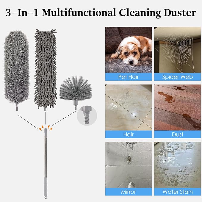 Microfiber Feather Duster 5-in-1 Kit - Image 2