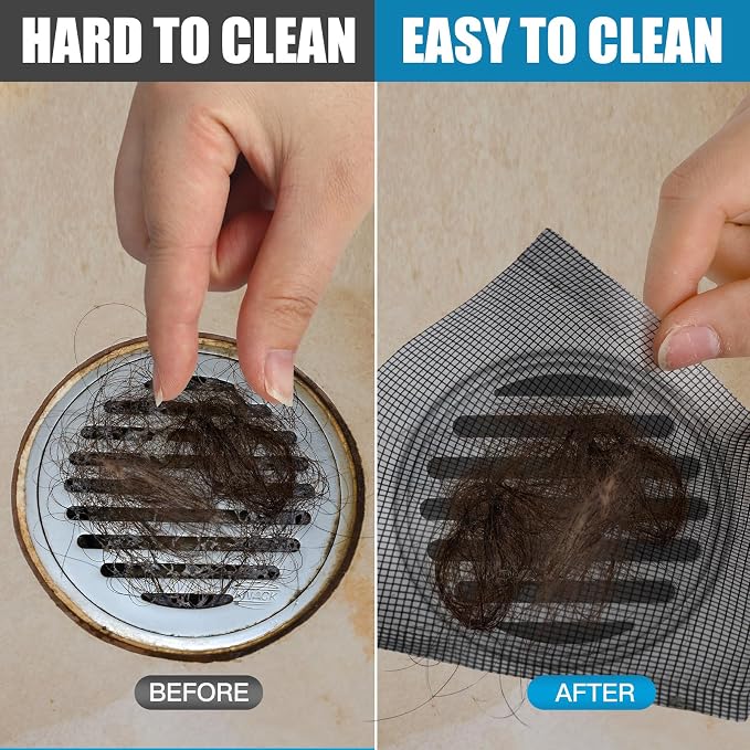 1 Pack 4 Inch x 33 ft Linear Shower Drain Hair Catcher Screen Disposable - Image 7