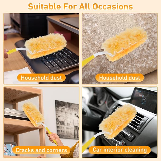 360° Duster Refills Kit for Swiffer Duster, 25 Pack & 1 Handle, Furniture and - Image 4