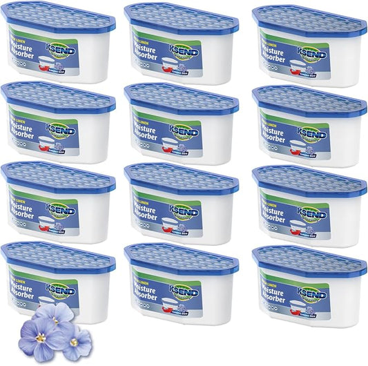 Moisture Absorbers, 12 Pack, Compact Dehumidifier by Ksend