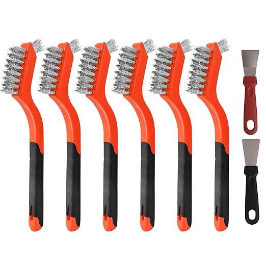 6 Pieces Stainless Steel Wire Brush Set, Stainless Steel Bristles by Unknown