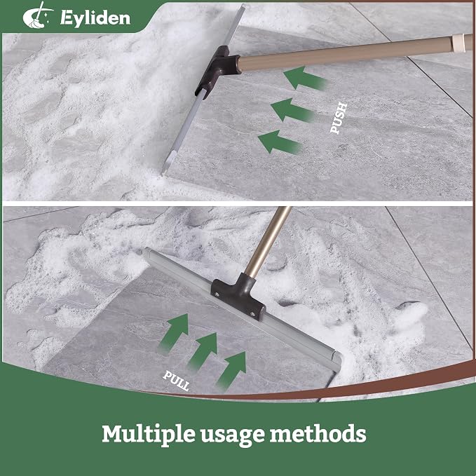 Eyliden Rubber Floor Squeegee, Quick Water & Foam Removal Broom | Heavy-Duty - Image 2