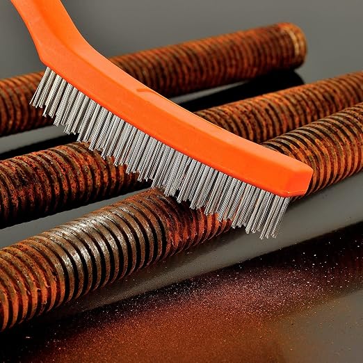 Wire Brush Set 5PCS, Nylon/Brass/Stainless Steel/Carbon Steel Bristles Wire - Image 5