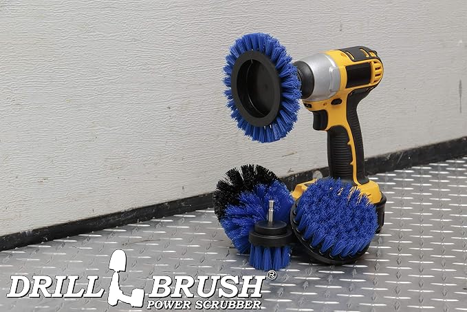 Drillbrush Blue – Boat Cleaning Drill Brush Attachment Set – Aluminum - Image 5