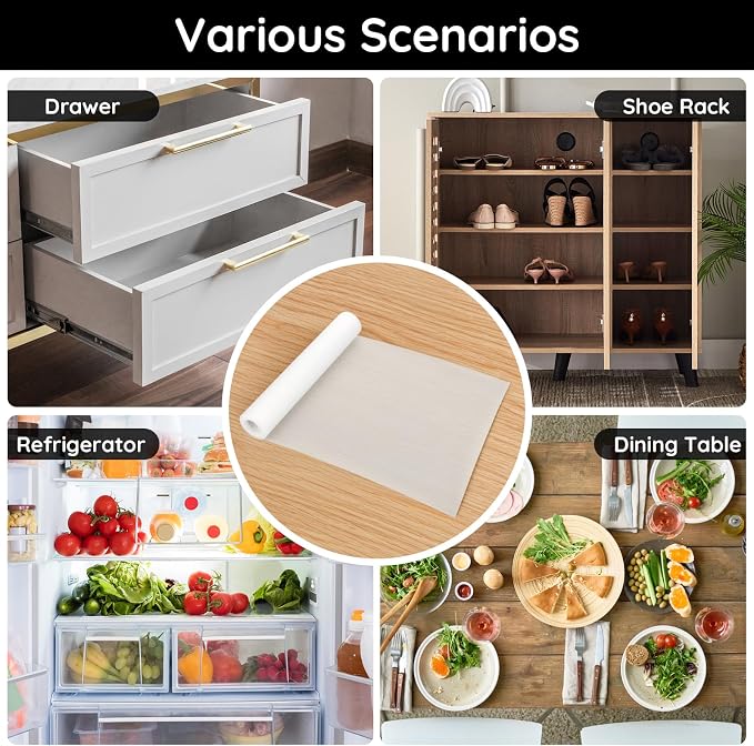 Kitchen Cabinet Liner, 11.8" W x 39" L x 0.02" T, Drawer Liners - Image 7