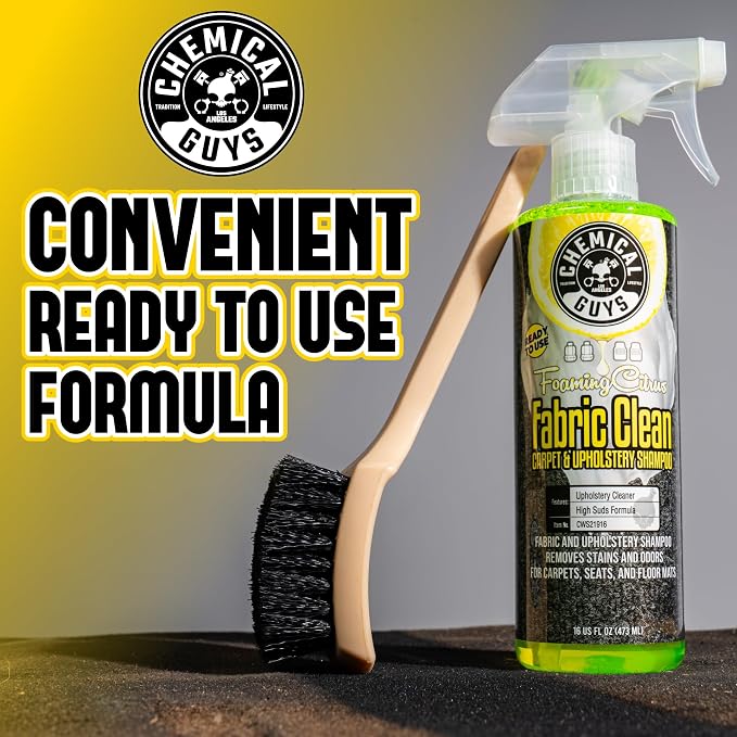 Chemical Guys Foaming Citrus Fabric Clean Carpet & Upholstery Cleaner, Ready to - Image 5