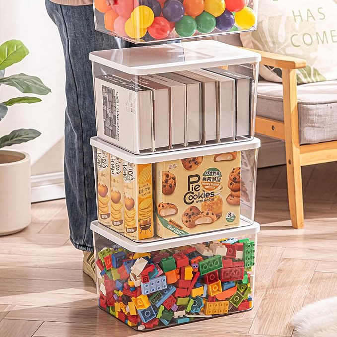 Clear plastic storage bins - Image 3