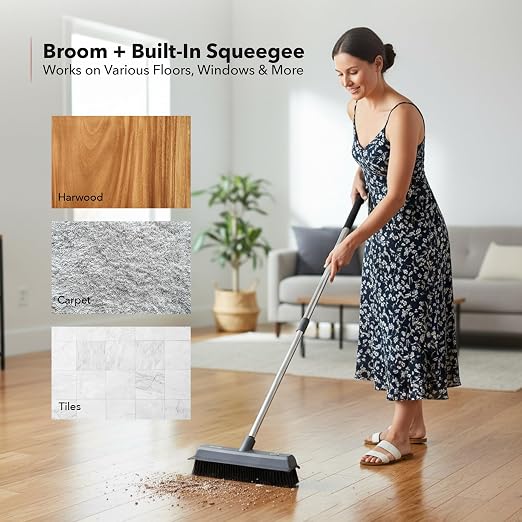 OVENTE Carpet Rake Rubber Broom - Image 2