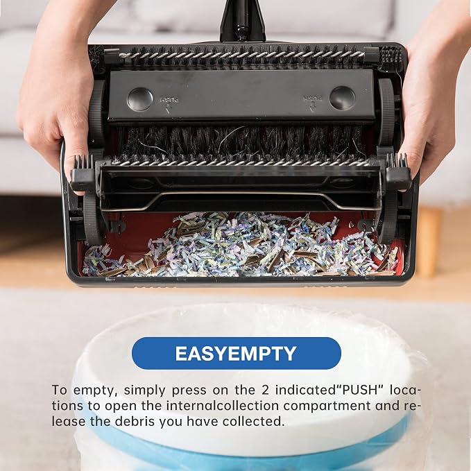 Yocada Carpet Sweeper Cleaner for Home Office Low Carpets Rugs Undercoat - Image 5