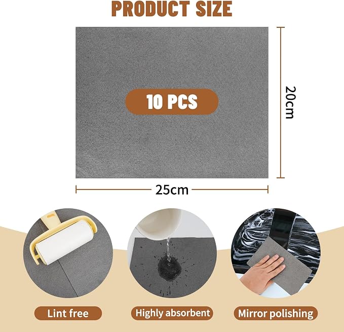 10 Pcs Magic Cleaning Cloth, 7.87x9.8inch Thickened Magic Cleaning Cloth - Image 4
