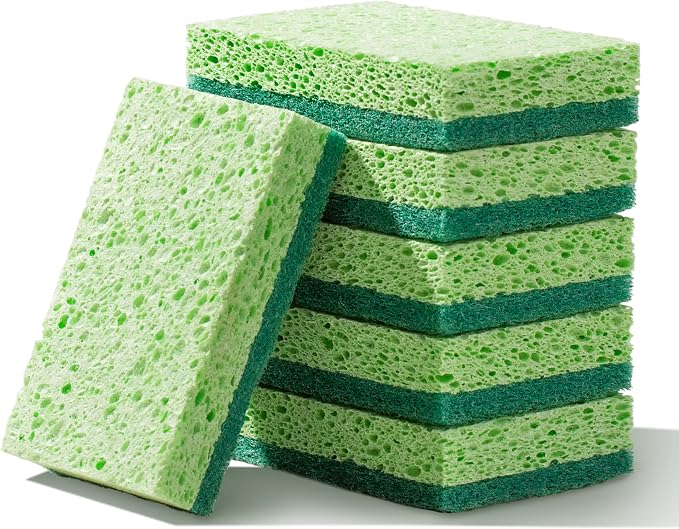 JOYMOOP Clean Sponges, Dual-Sided Non-Scratch Soft Scrub Dish Sponge, Safe - Image 9