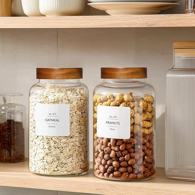 KEYWING 88oz Large Glass Jars - Image 4