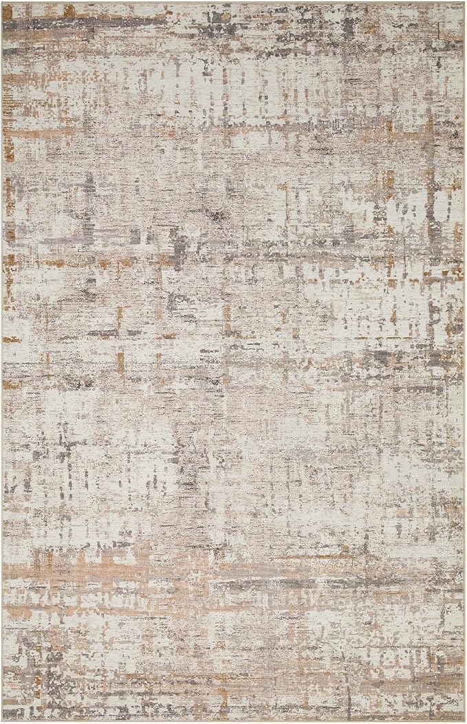 9x12 Area Rug for Living Room, Extra Large Washable Rug, Soft Neutral Abstract - Image 8