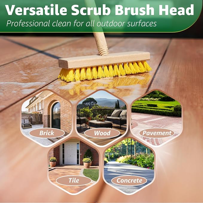 Deck Scrub Brush Head 7.87" - Image 4
